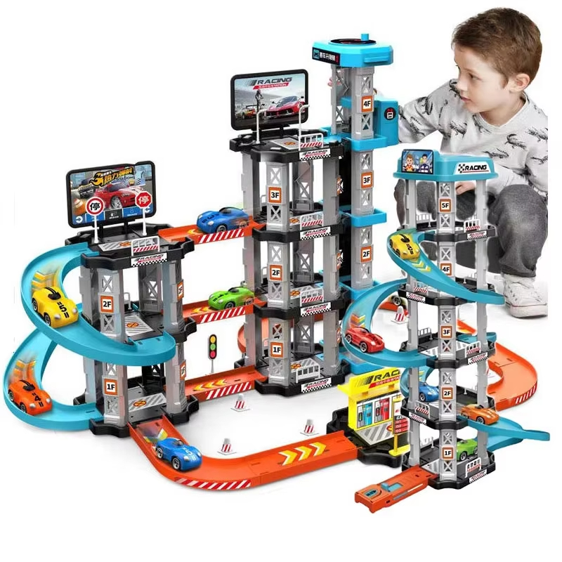 Hot Wheels Car Track Sets - لعبة مسار سباق السيارات للأطفال، لعبة