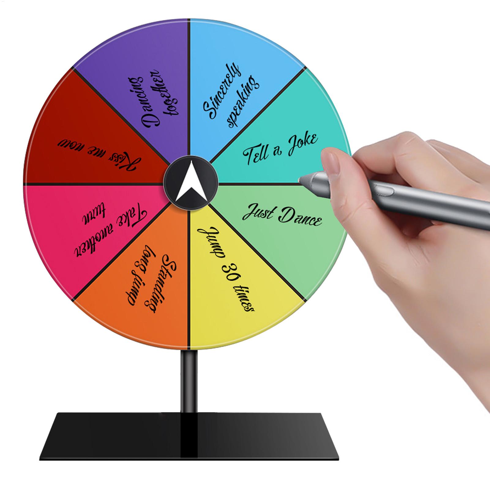 Party Games Spin The Wheel - عجلة جوائز قابلة للمسح الجاف، عجلة