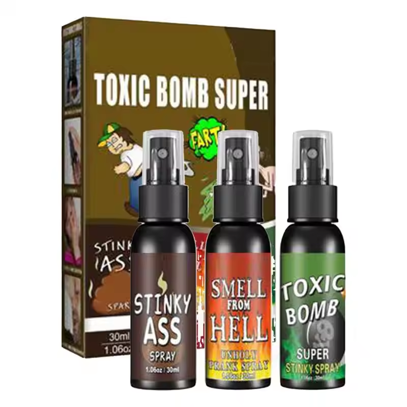 Party Games Bomb - 3 قطع/مجموعة 30 مل بخاخ غاز