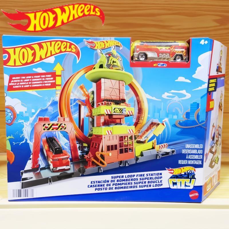 Hot Wheels Car Track Sets - حقيقية الساخنة عجلات HKX41 مدينة سوبر
