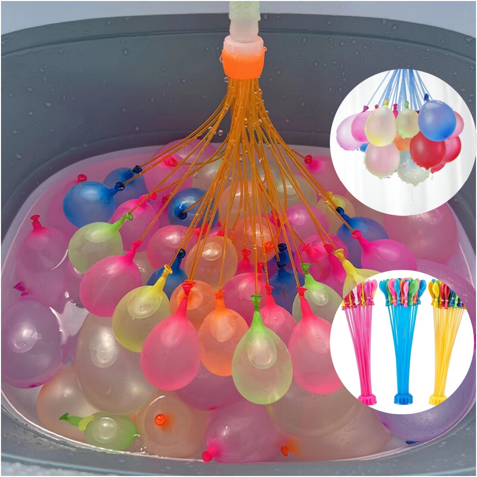 Party Games Bomb - بالونات ماء سريعة التعبئة ذاتية الربط،