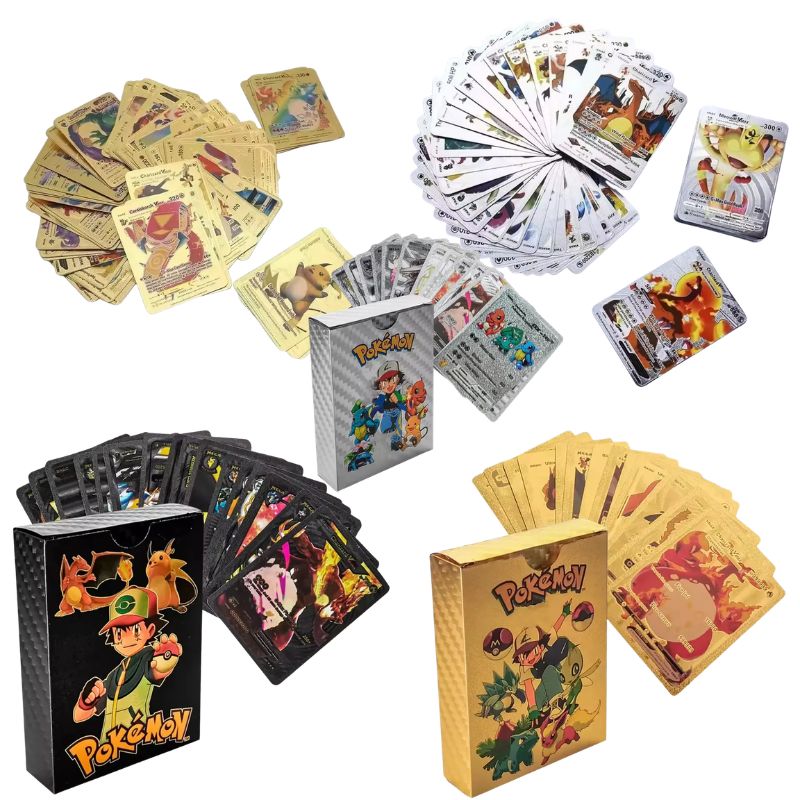 Party Games In Spanish - 55 بطاقة Vmax GX ذهبية لامعة
