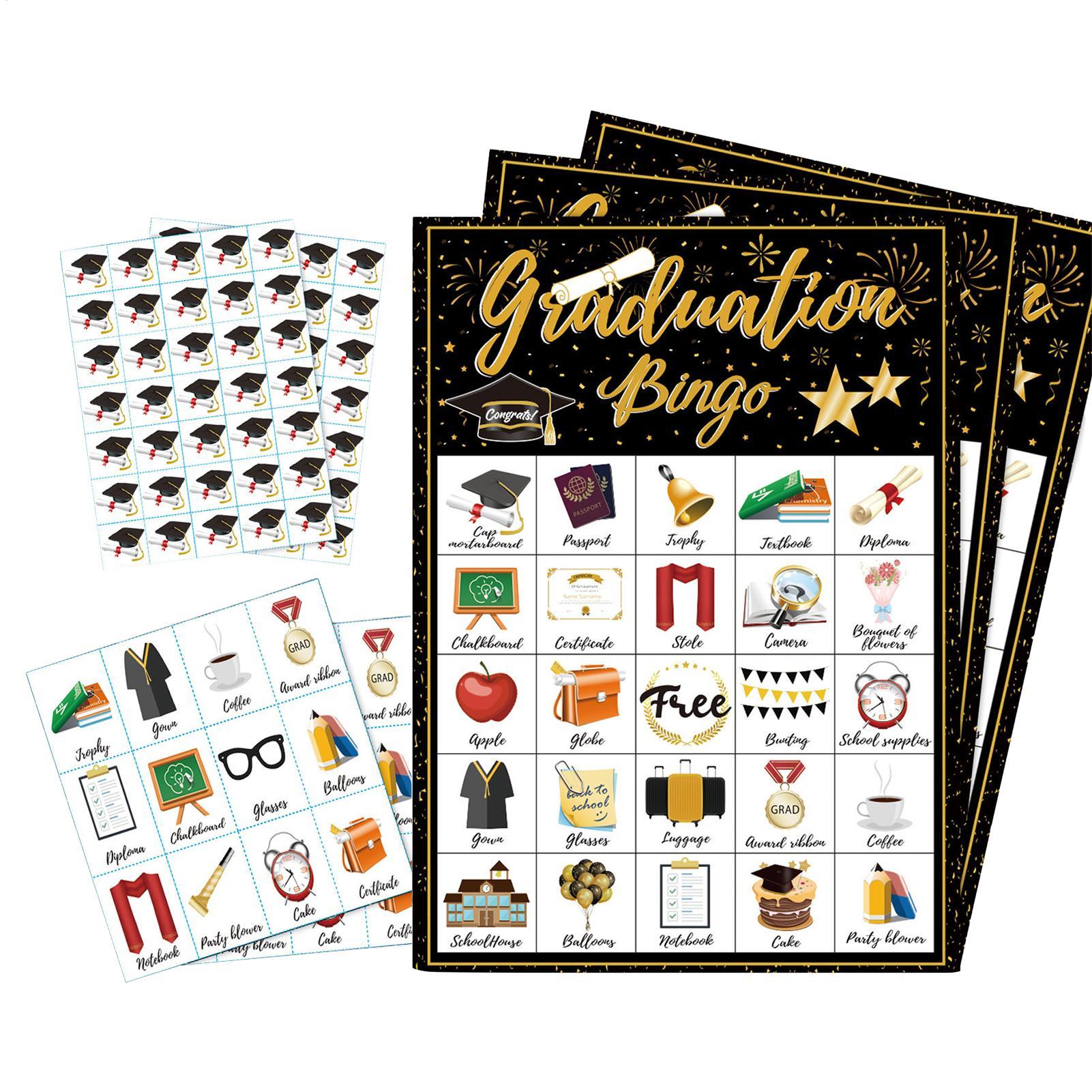 بطاقات لعبة بينجو للتخرج لـ 24 - مراجعة Party Games Bingo وسعره