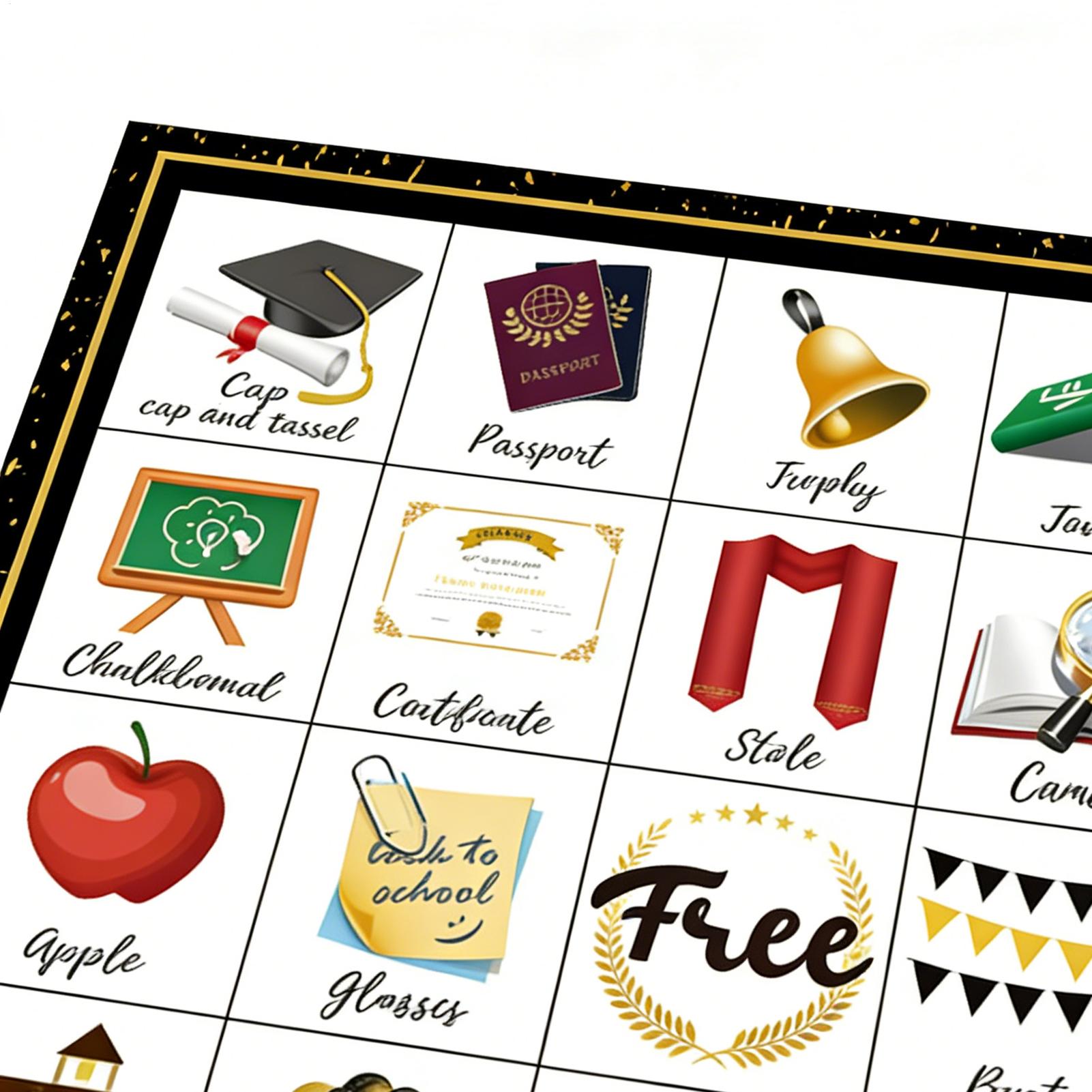 بطاقات لعبة بينجو للتخرج لـ 24 - مراجعة Party Games Bingo وسعره