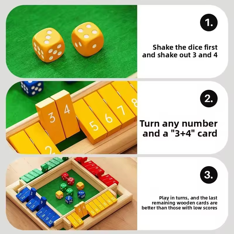 لعبة صندوقية خشبية بأحجار نردي - مراجعة Party Games For 7 People وسعره