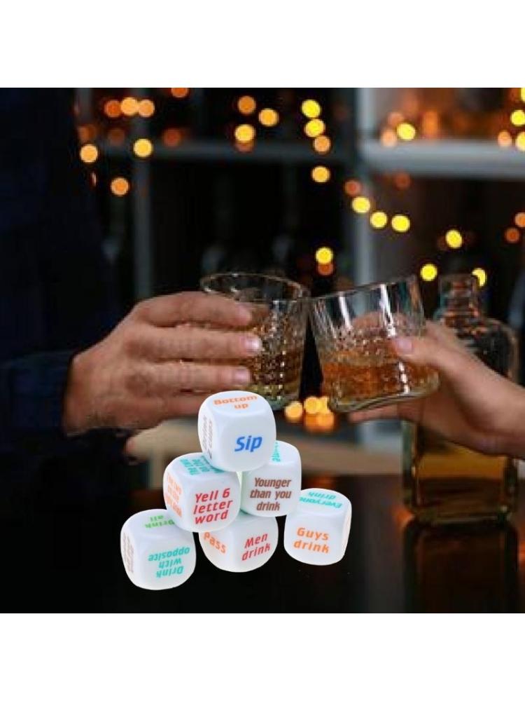 6 قطعة 25 مللي متر النردات الن - مراجعة Party Games Adults Drinking وسعره