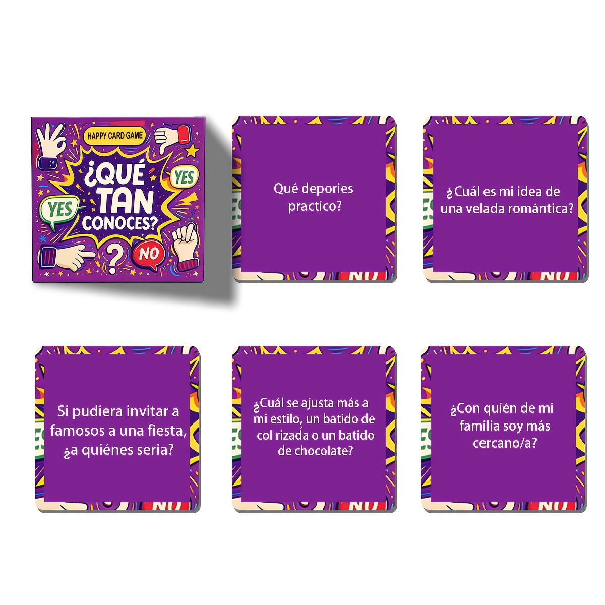 لعبة بطاقات الأسئلة المصغرة 5  - مراجعة Party Games In Spanish وسعره