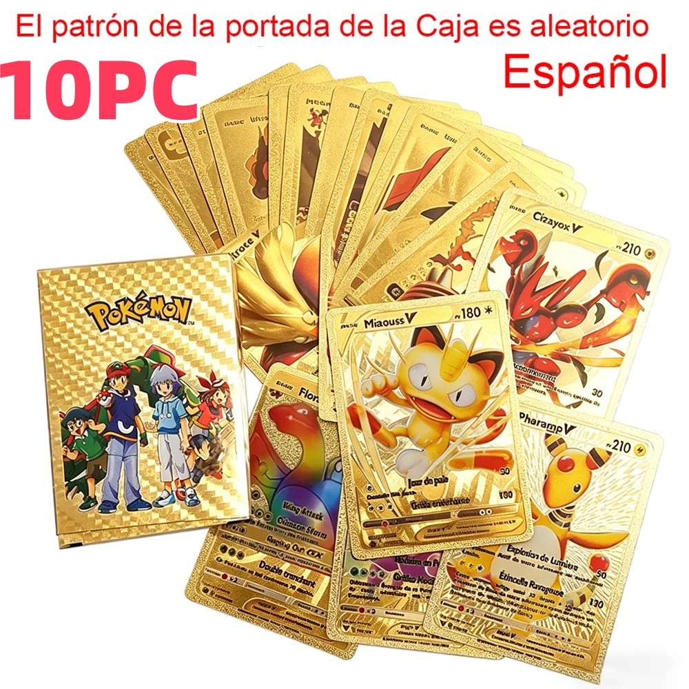 5/10 قطع بطاقات بوكيمون Vmax G - مراجعة Party Games In Spanish وسعره