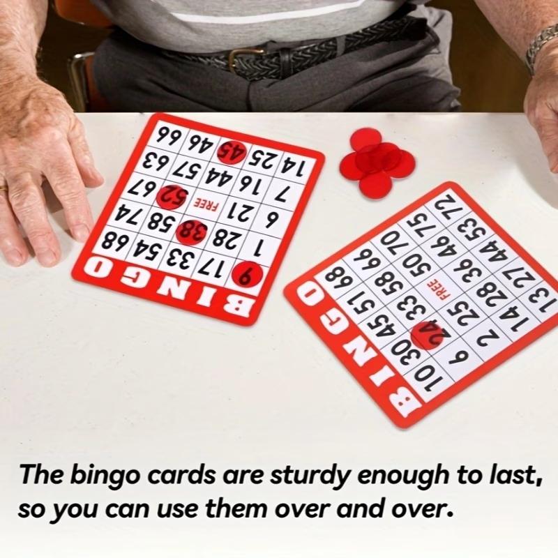 50/100 قطعة من بطاقات البينجو  - مراجعة Party Games Bingo وسعره