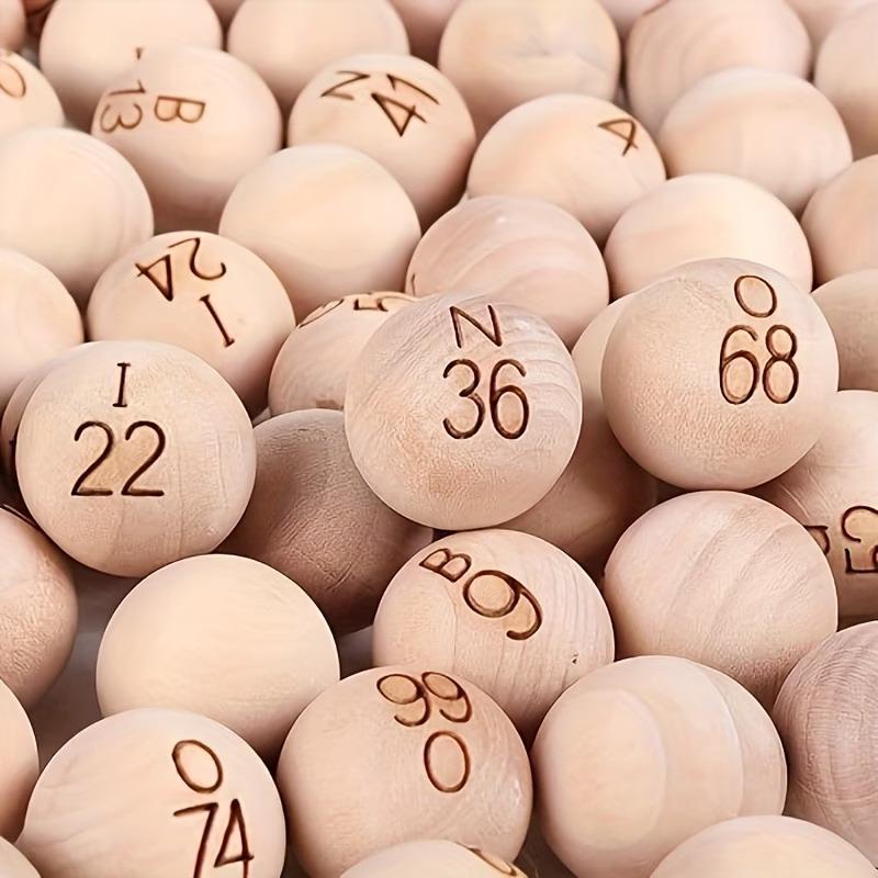 75 قطعة من كرات البينجو الخشبي - مراجعة Party Games Bingo وسعره