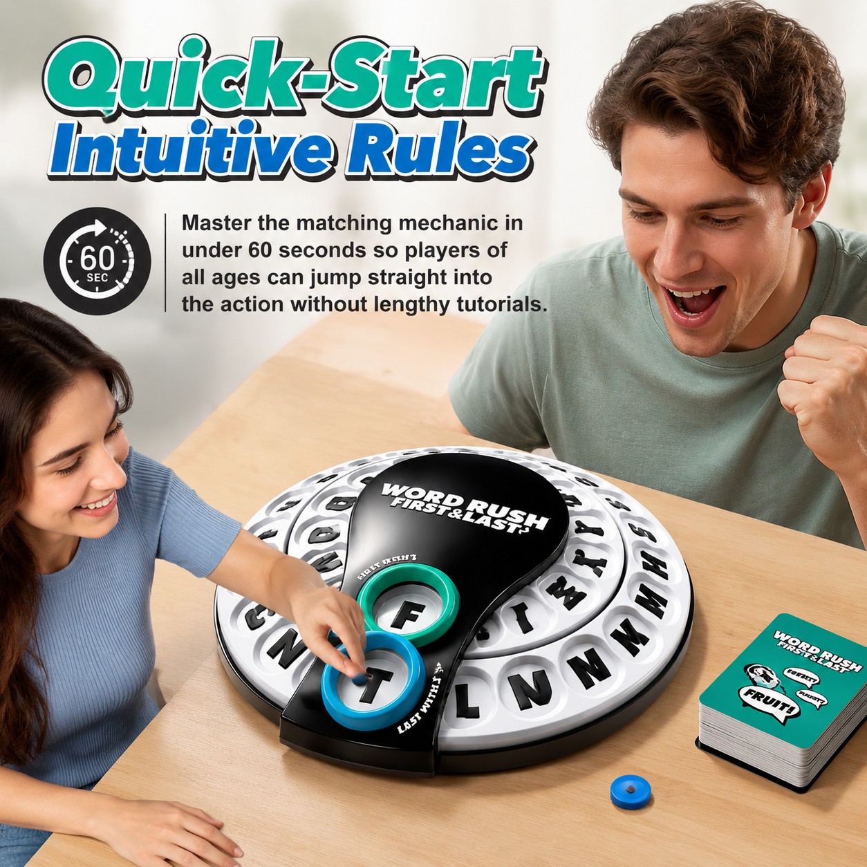 لعبة الكلمات السريعة، لعبة لوح - مراجعة Party Games Spin The Wheel وسعره